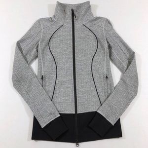 Lululemon Nice Asana Jacket Heathered Herringbone